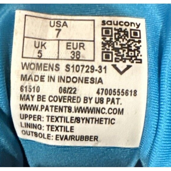 Saucony Ride 15 Womens Running Walking Shoes Blue Athletic Sneakers Size 7 - Picture 10 of 10